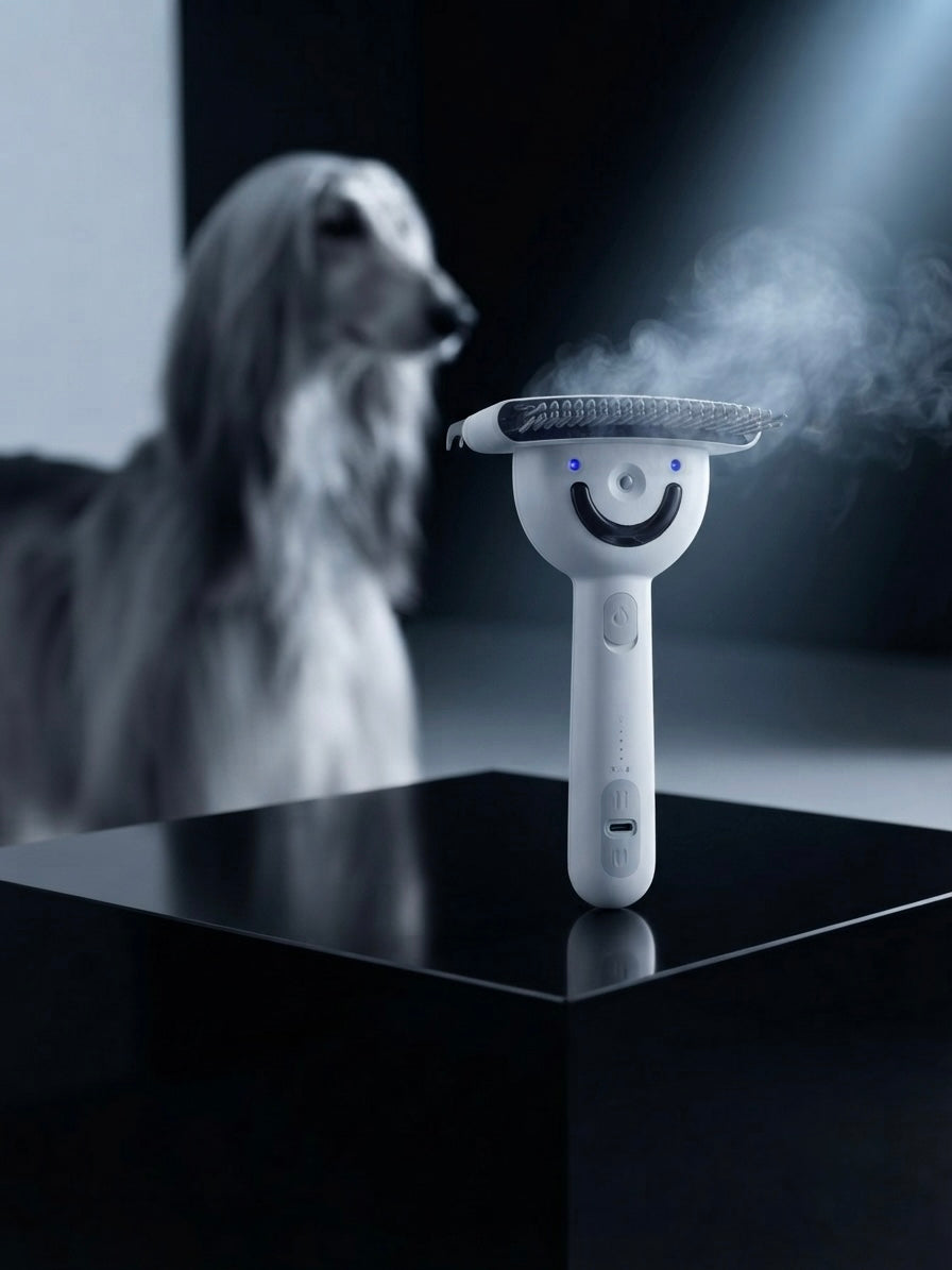 The Precision Groomer  Professional Self-Cleaning Brush