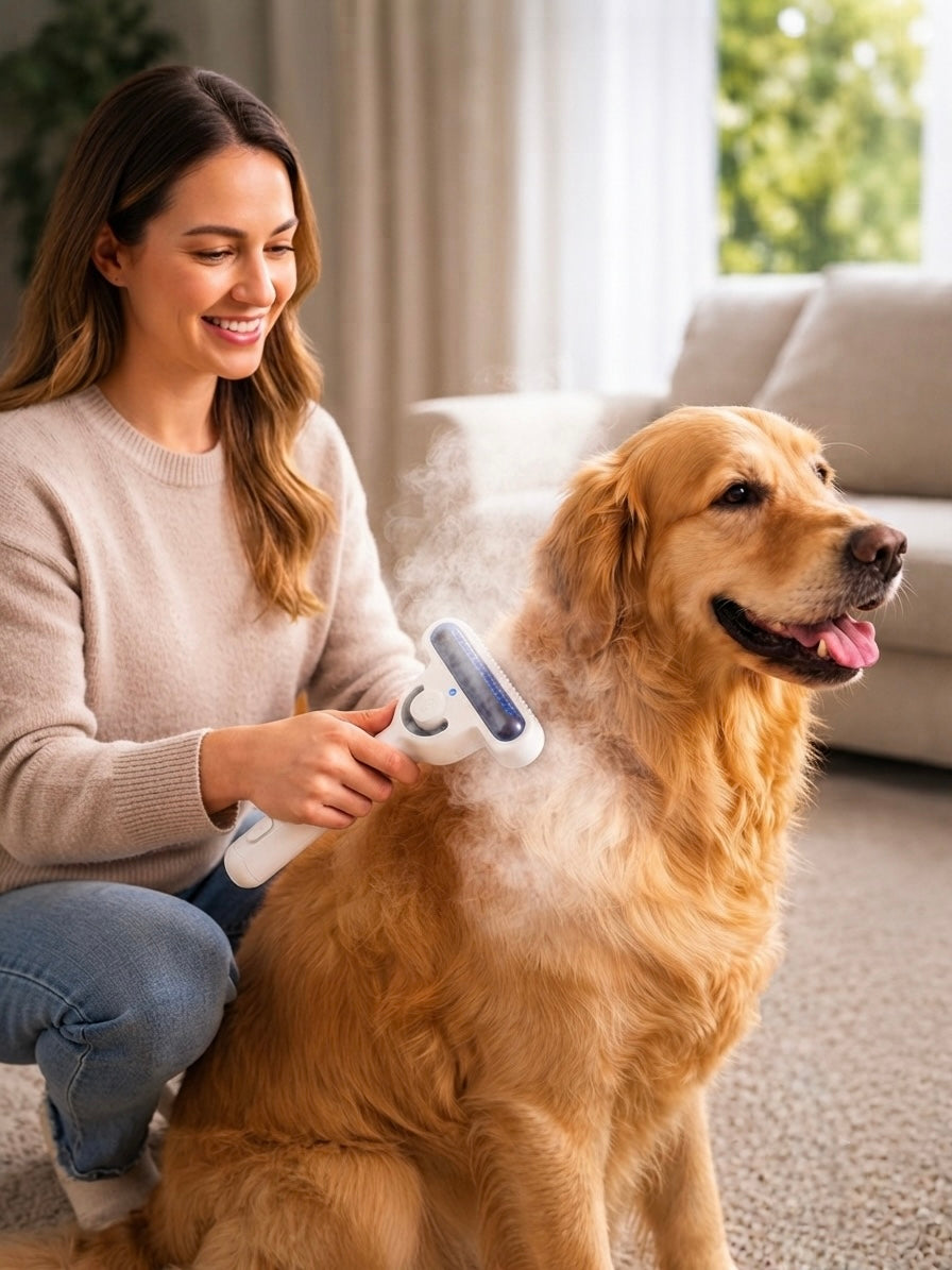 The Precision Groomer  Professional Self-Cleaning Brush