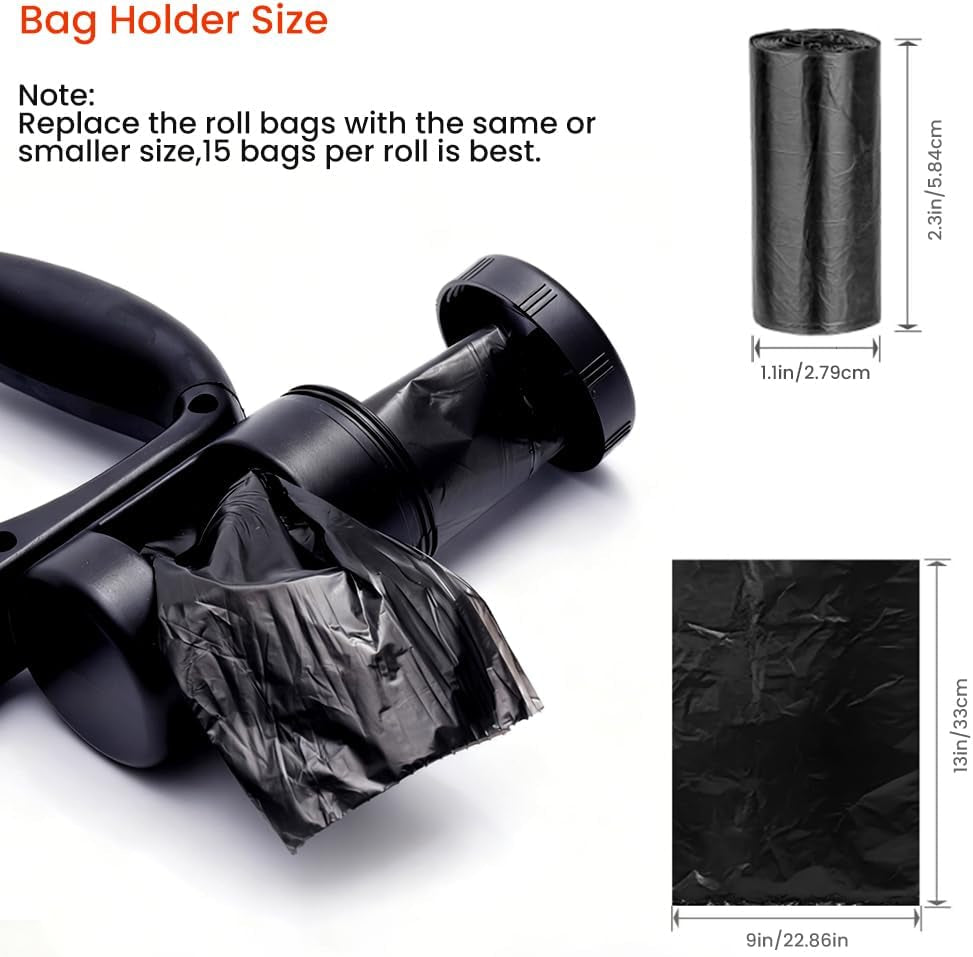 Retractable Dog Leash with LED Flashlight, 16.4 FT Dog Leashes for Small Pets, Retractable Leash with Poop Bag Holder & A Roll of Poop Bags for Small Medium Pet Up to 44 lbs