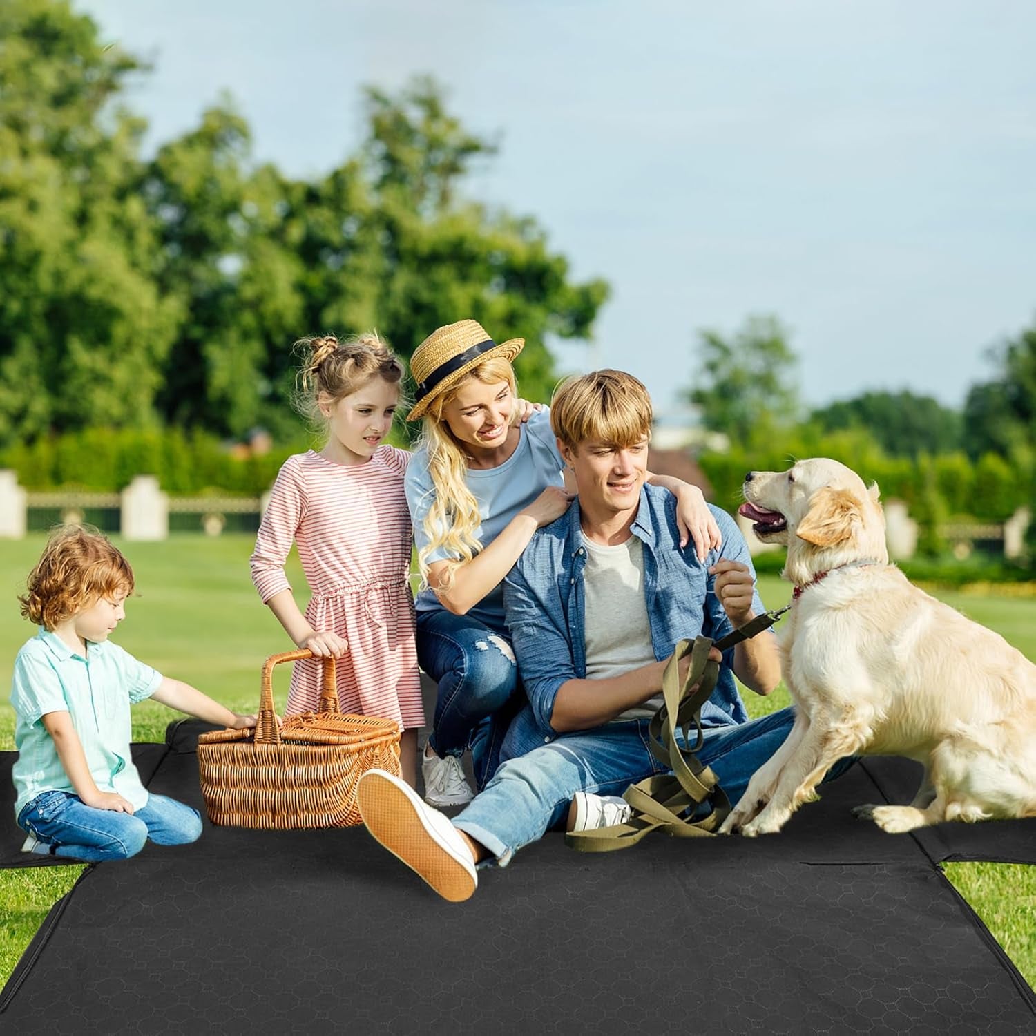 Dog Hammock for Car, 2025 Upgraded 600D Heavy Duty Waterproof & Scratch-Resistant Dog Car Seat Cover, Back Seat Pet Cover for Dogs with Sedan, Trucks and SUVs, Standard, All Black